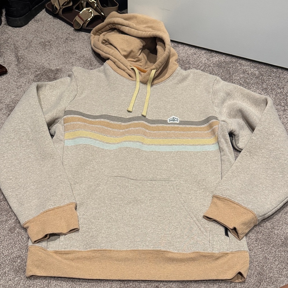 Striped Hoodie with Earth Tones